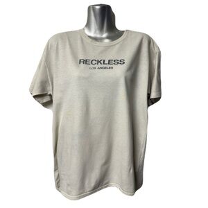 Young & Reckless Beige Short Sleeve Tee